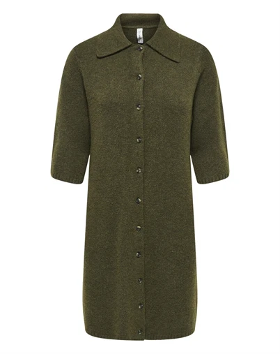 Only - ONLAlivia Collar Strik Kjole - Beech